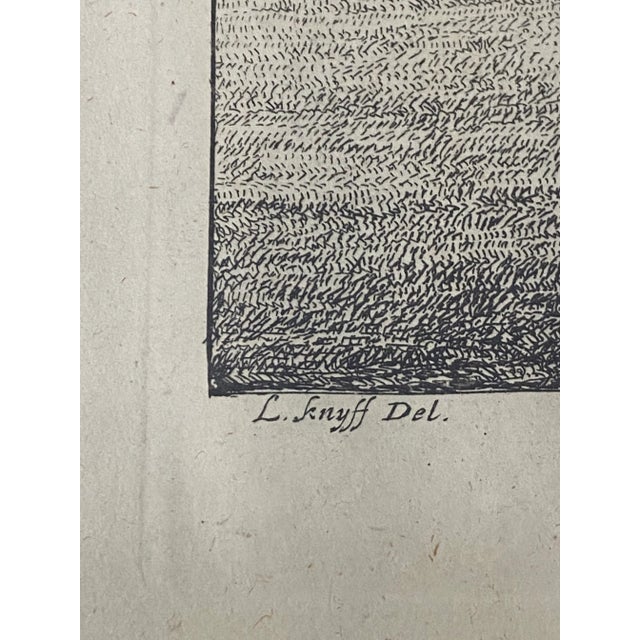 Early 18th Century 18th C. Engraving "Shire of the Seat of Phillip Stanhope, Earl of Chesterfield" C.1724 For Sale - Image 5 of 13