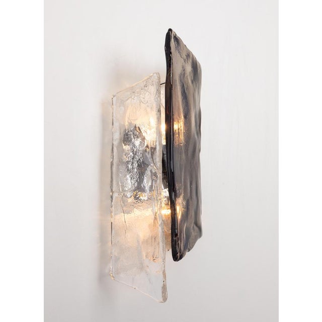 Large Murano Glass Sconce Wall Light attributed to Kalmar, Austria, 1970s For Sale - Image 8 of 9