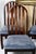 Set of 4 Oak Arched Dining Chairs With Blue Velvet Upholstered Seats For Sale - Image 16 of 16