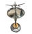 1930s Streamline Art Deco Airplane Chrome Drink Glass Top Side Table W/ Light Up Base For Sale - Image 9 of 10