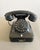 Mid-Century Italian Black Bakelite Table Phone with Handset, 1950 For Sale - Image 3 of 17
