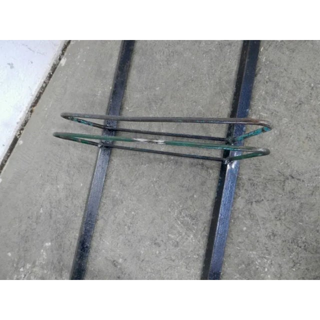 Industrial Iron Bicycle Rack, 1960 For Sale - Image 3 of 10