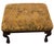 Antique Wood and Tapestry Fabric Footstool For Sale - Image 4 of 10