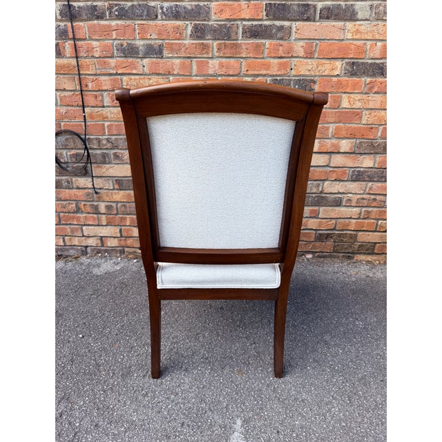 Newly Upholstered French Restoration Arm Chairs For Sale - Image 12 of 12