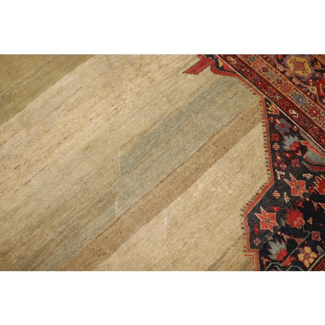 Antique Persian Mahal Rug - 10'8" x 14'10" For Sale - Image 11 of 12