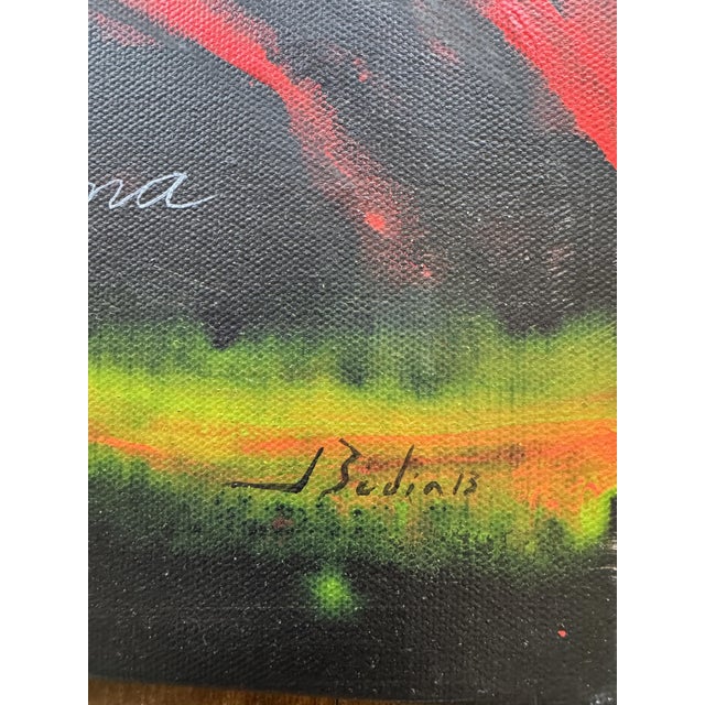 Early 21st Century José Bedia, the Javelin Thrower, 2013, Oil on Canvas For Sale - Image 5 of 7