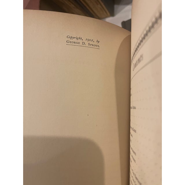 Lovely Decor Blue/Gray Linen Works of Theophile Gautier S/24 1901 For Sale In Savannah - Image 6 of 17