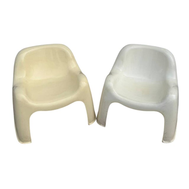 Vintage Toga Chairs by Sergio Mazza for Artemide, 1960s, Set of 2 For Sale - Image 3 of 12