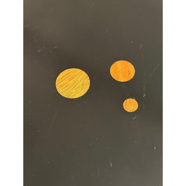 Brown Edward Wormley for Dunbar Custom Rare Asymmetric Constellation Inlaid Table 60’s For Sale - Image 8 of 18