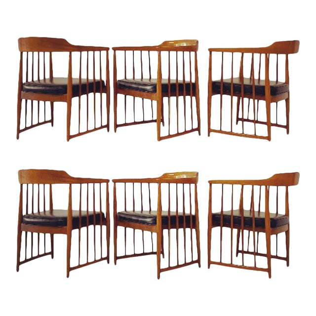 Mid Century Dining Chairs by John Van Koert for Richard Nemschoff - Set of 6 For Sale