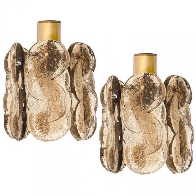 Metal Smoked Glass Pendant Lights by J. T. Kalmar for Kalmar, 1970s, Set of 7 For Sale - Image 7 of 15