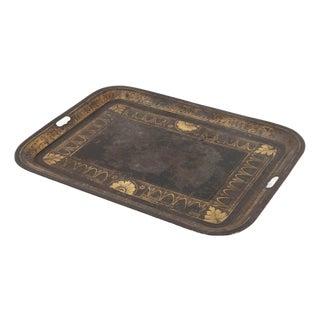 American Paint-Decorated Tole Tray For Sale