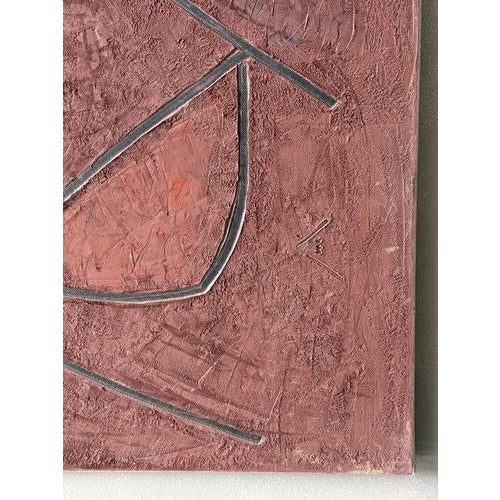 Georges Ferrato, Abstract Composition 4, Acrylic on Canvas For Sale - Image 6 of 8