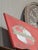 Vintage Red Metal Trade Sign, 1970s For Sale - Image 6 of 9