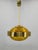 Space Age pendant lamp produced in Czechoslovakia during the 1970s by the renowned glassmaking center Kamenický Šenov. The...