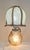 Mid-Century Belgian Table Lamp with Illuminated Painted Glass Base and Shade by T. De Klugger and Lamplove, 1950s For Sale - Image 10 of 10