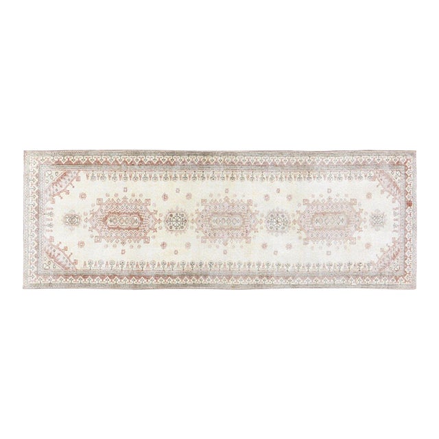 Vintage Turkish Anatolian Hand Knotted Wool Rug, 2'9''x8'2'' For Sale