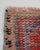 Textile 1970s Vintage Handmade Wool Cotton Red Area Rug For Sale - Image 7 of 12