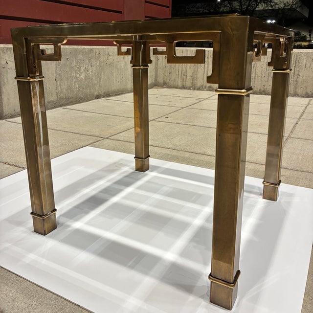 Mastercraft Greek Key End Table From Mastercraft For Sale - Image 4 of 12