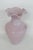 Mid 20th Century Lavender Art Glass Vase Tapered Bulbous Shape With Ruffled Pie Crust Rim 4882b For Sale - Image 5 of 8
