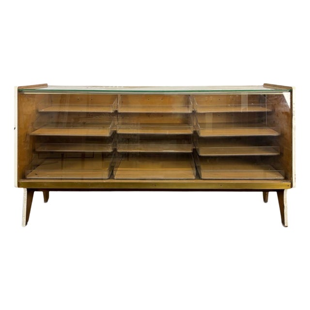Glazed Countertop Cabinet from Siegel Paris For Sale