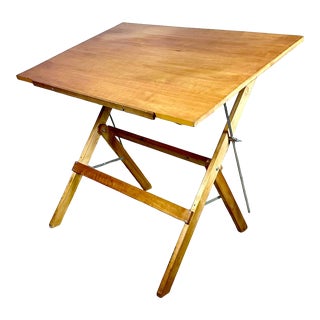 Vintage 1980’s Anco Bilt Adjustable Drawing / Drafting Table For Sale