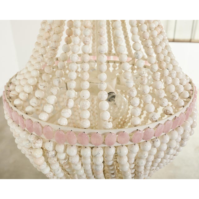 Marjorie Skouras Samantha Empire Chandelier Turquoise + Quartz For Sale - Image 15 of 16
