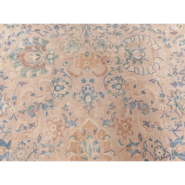 Indian Delicately Rendered Antique North Indian Rug For Sale - Image 3 of 8