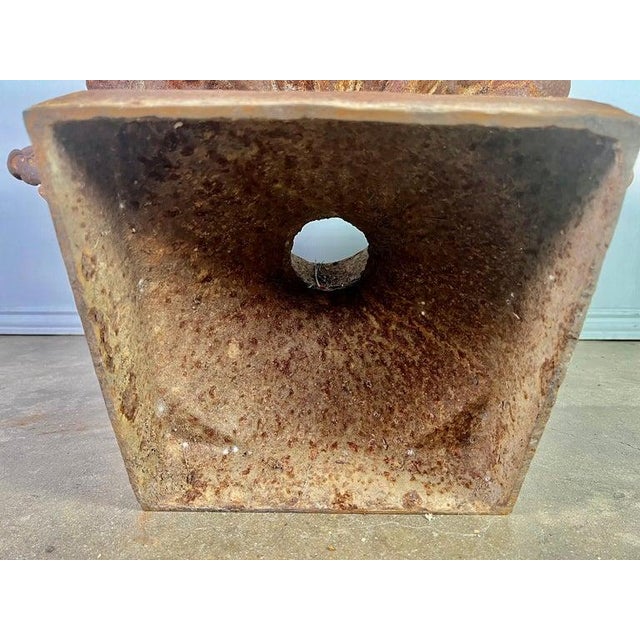 Large Pair of Antique Cast Iron Urn Planters, Europe, Early 20th Century For Sale - Image 15 of 16