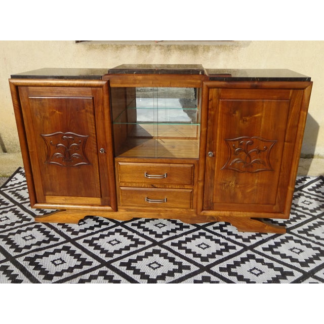 Vintage Sideboard in Walnut, 1950s For Sale - Image 16 of 18