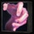 This acrylic on panel artwork captures a dynamic interplay of hands, rendered with a striking blend of colors that evoke a...