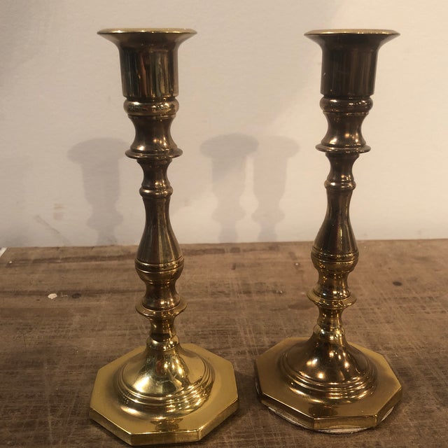Vintage Baldwin Brass Candlesticks Set of 2 Chairish