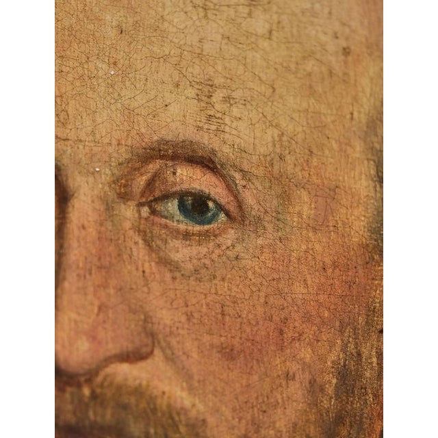 Unknon Artist, Man and Woman Portraits, Oil on Canvas, Framed, Set of 2 For Sale - Image 9 of 18