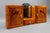 Art Deco wall cabinet with mirror and storage compartments, circa 1930s. Compact wall-mounted cabinet in wood with a warm-...