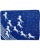 Mid 20th Century Vintage Set 3 Equestrian Horses Cocktail Napkins Blue Linen Barware For Sale - Image 5 of 13