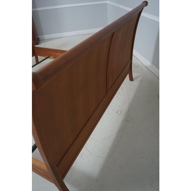 Stickley King Size Cherry Sleigh Bed For Sale - Image 12 of 15