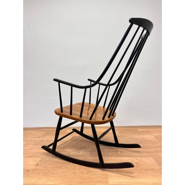 1960s Beech Rocking Chair by Varjonen Puunjalostus, Finland, 1960s For Sale - Image 5 of 8