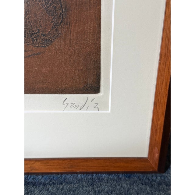 Limited Edition Signed Engraving by Vicente Gandia of Mexico For Sale In Washington DC - Image 6 of 9