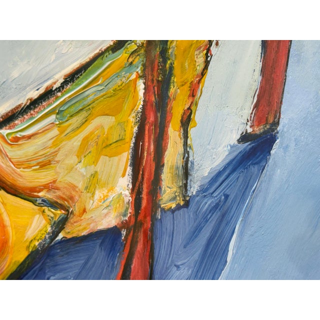 Paper Circa 1995 Albert Smith Custom Abstract, Framed For Sale - Image 7 of 12