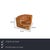 Armchair from the DS-11 series by the Swiss manufacturer de Sede, whose caramel-brown leather adds a warm, distinctive...