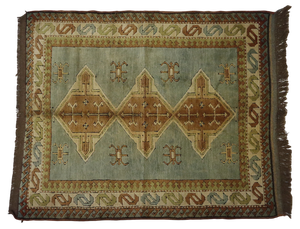 Vintage Turkish Hand Knotted Rug, 1950s