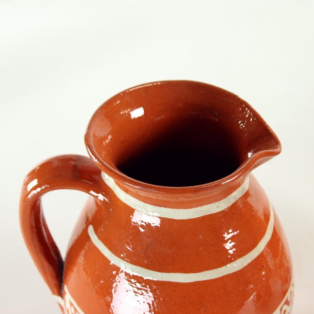 Mid-Century Modern Ceramic Drinking Set, Former Czechoslovakia, 1960s, Set of 7 For Sale - Image 3 of 10