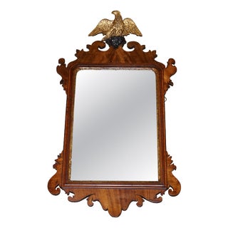 Antique Georgian Gilded Eagle Wall Mirror, 1760 For Sale