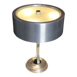 Oscar Torlasco for Lumi Italian Modern Adjustable Aluminum and Glass Table Lamp
