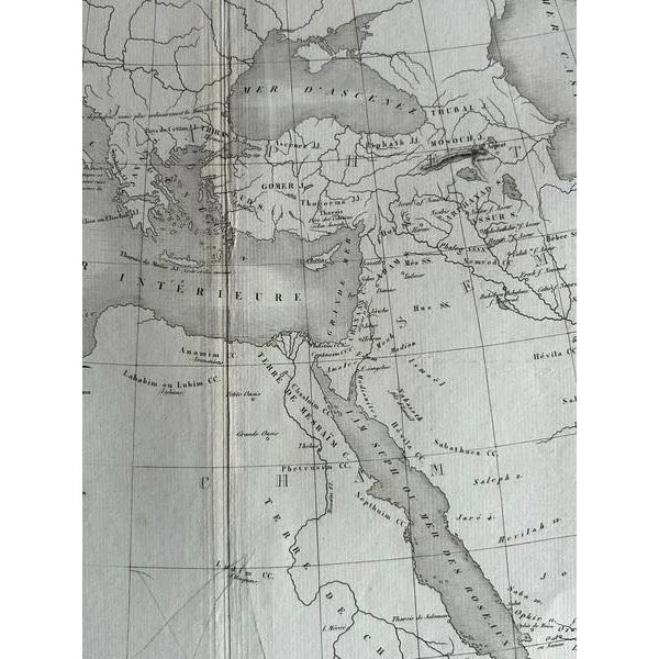 Geography of the Hebrews Table of the Dispersion of Noah's Children, 1837 For Sale - Image 3 of 10