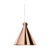 Cone Suspension Lamp in Copper by Richard Hutten For Sale