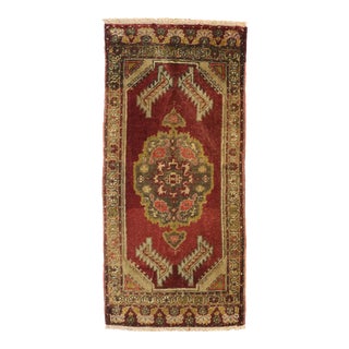 Vintage Turkish Yastik Rug - 01'06 X 03'01 For Sale
