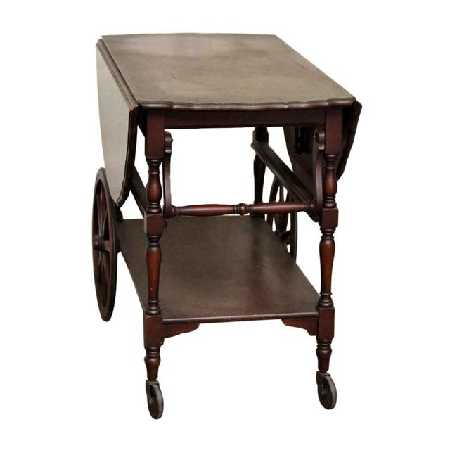Vintage Mahogany Tea Cart Chairish