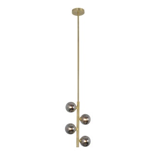 Jessamine Satin Brass Ceiling Pendant For Sale