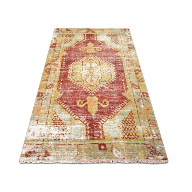 1960s Turkish Oushak Rug For Sale In Los Angeles - Image 6 of 6